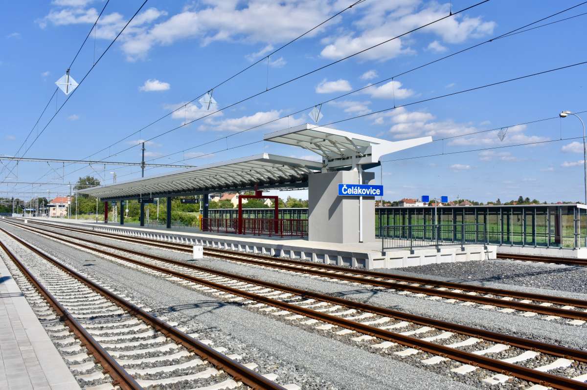 Optimalizace trati Lysá nad Labem – Praha Vysočany, 2. stavba / I. část žel. stanice Čelákovice  - Spoorwegbouw
