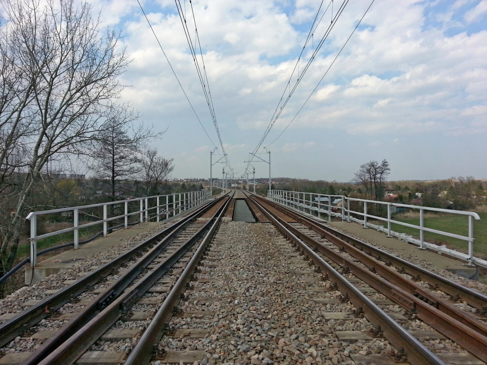 Prace budowlane na torze kolejowym, Kraków  - Spoorwegbouw