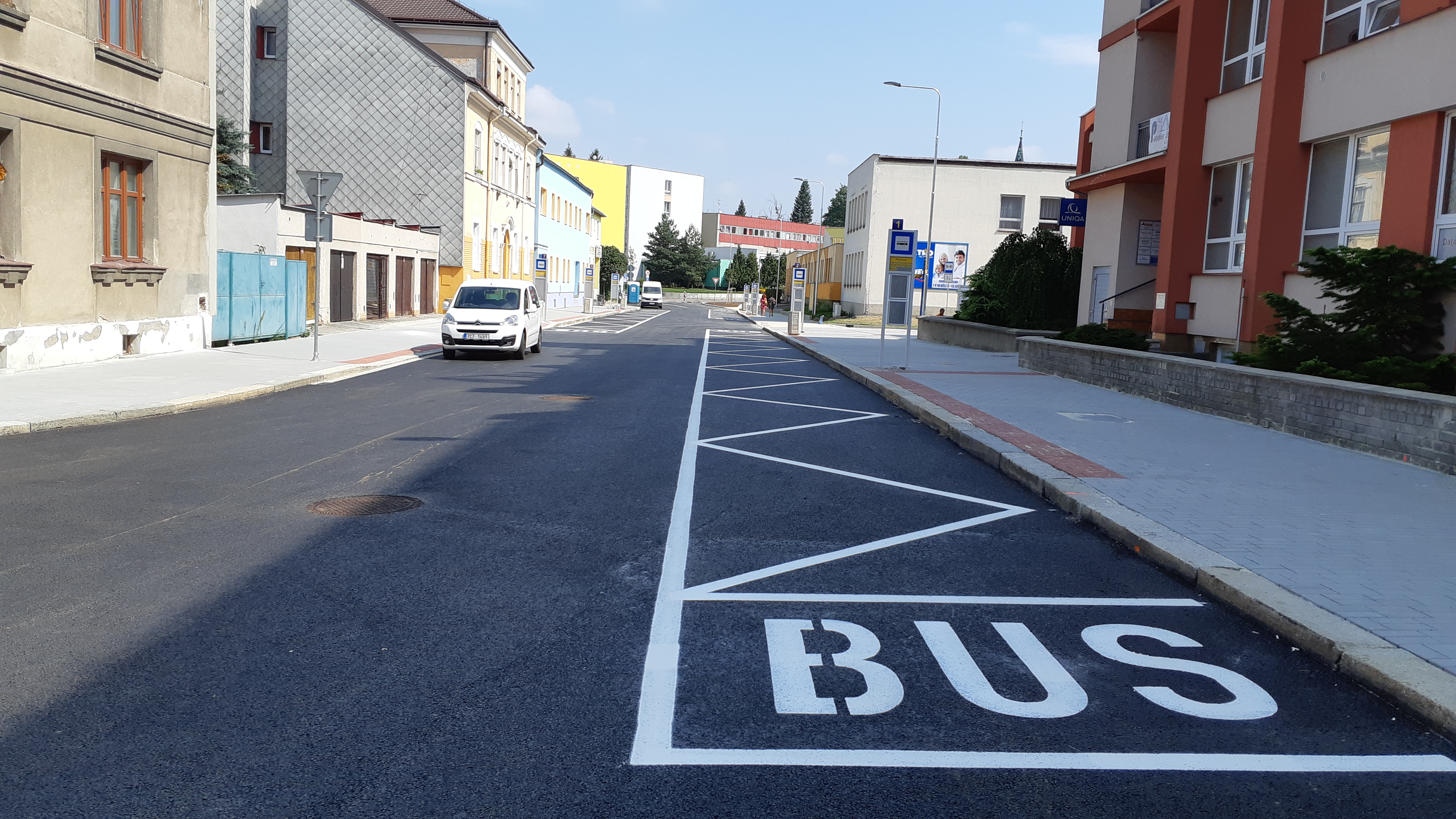 Jindřichův Hradec – rekonstrukce ul. Pravdova, terminál MHD - Wegen- en bruggenbouw