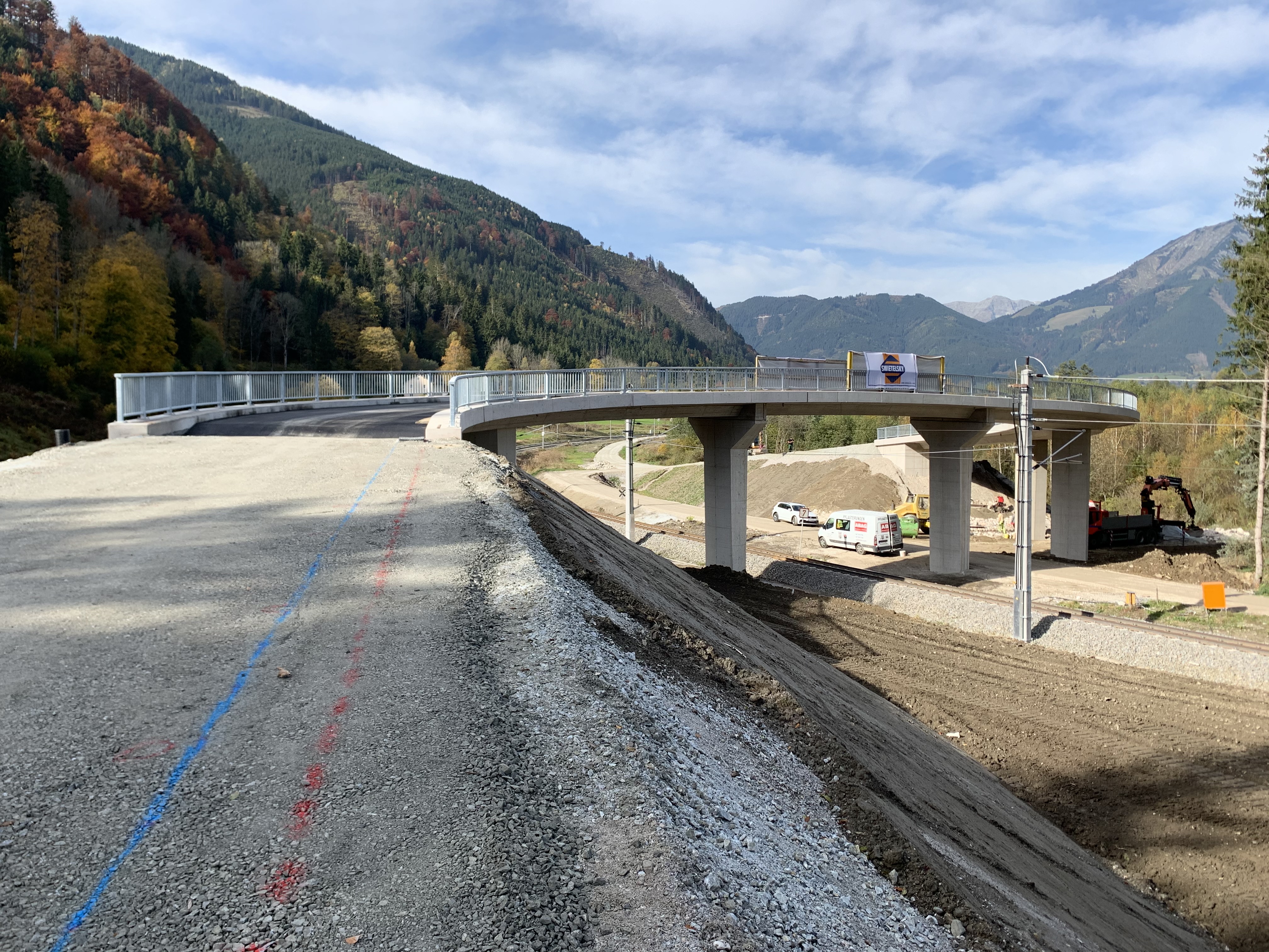 Überfahrtsbrücke Frauenberg - Wegen- en bruggenbouw