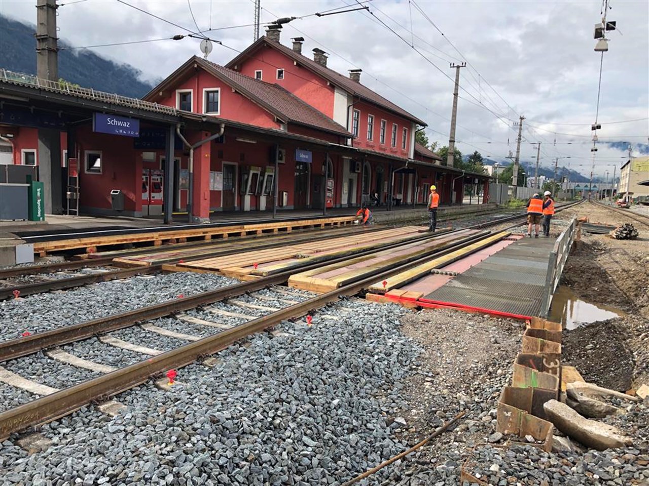 Bahnhofsumbau, Schwaz - Spoorwegbouw Bahnhofsumbau, Schwaz - Spoorwegbouw