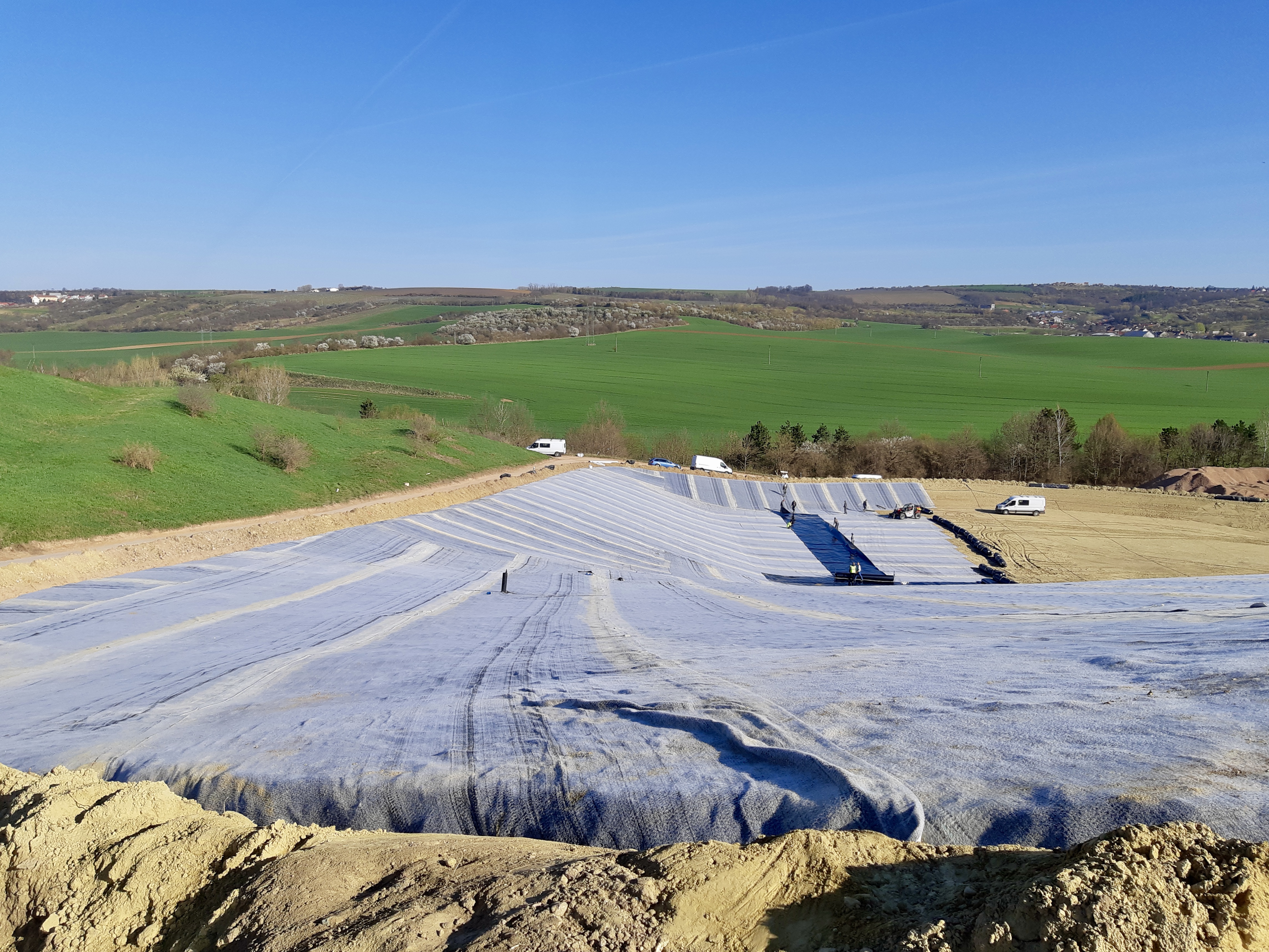 Těmice – rozšíření řízené skládky odpadů (III. etapa) - Civiele bouwkunde