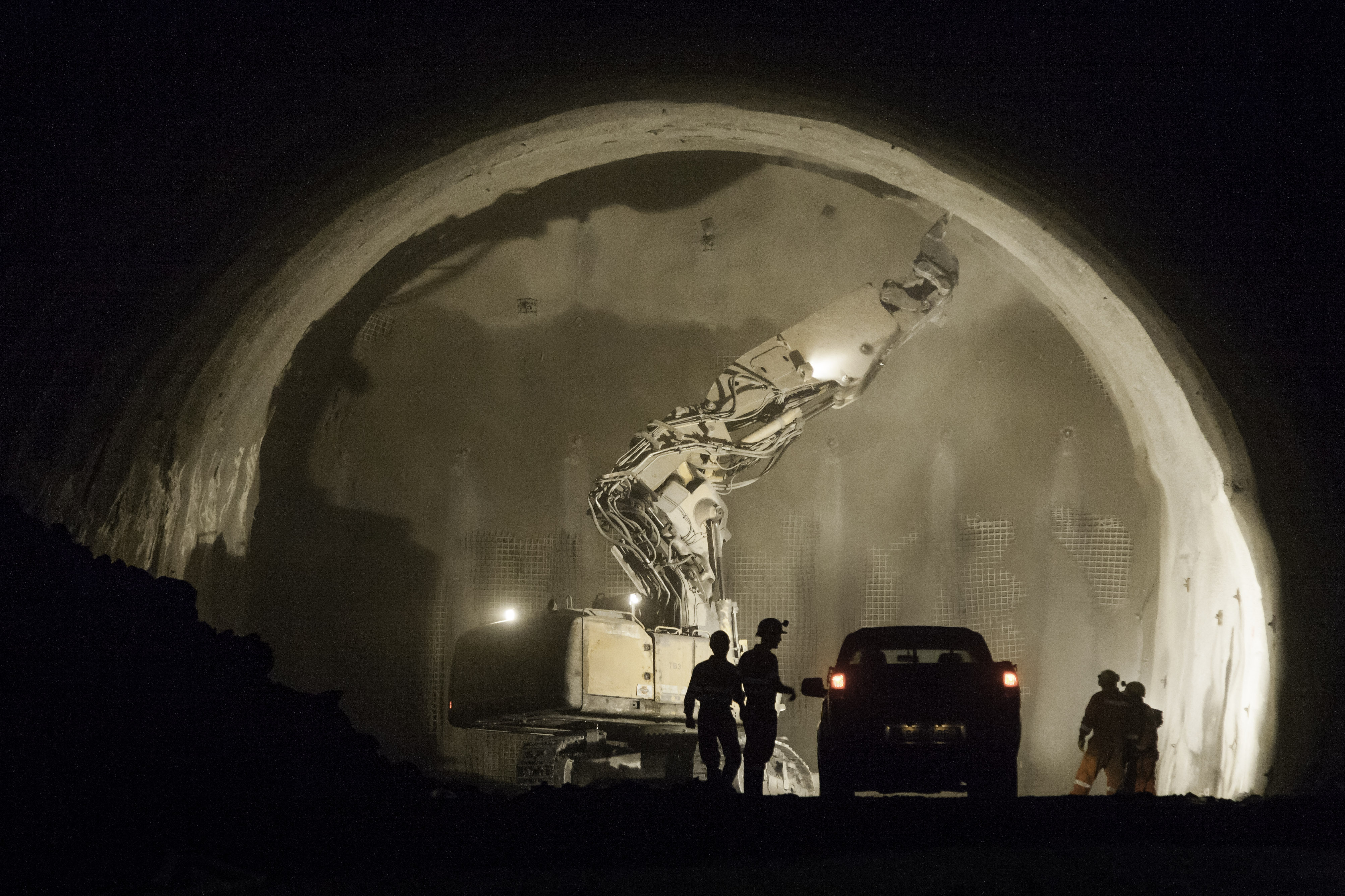 Brenner Basistunnel - Erkundungstunnel Wolf 2 - Tunnelbouw