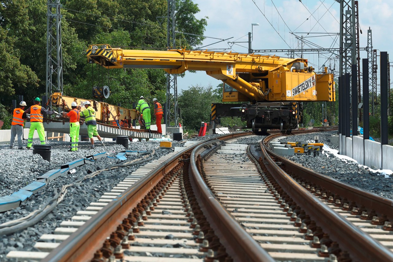 Obnova železniční stanice, Čelákovice - Spoorwegbouw Obnova železniční stanice, Čelákovice - Spoorwegbouw
