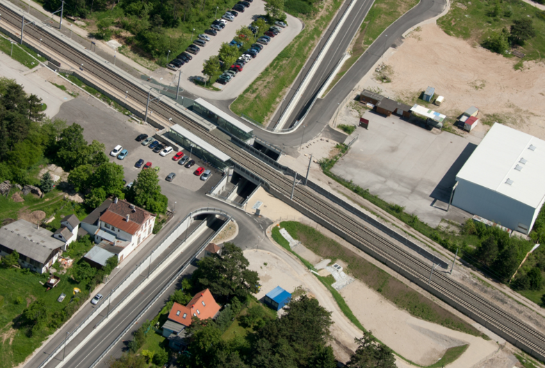 Unterführung St. Egyden - Spoorwegbouw