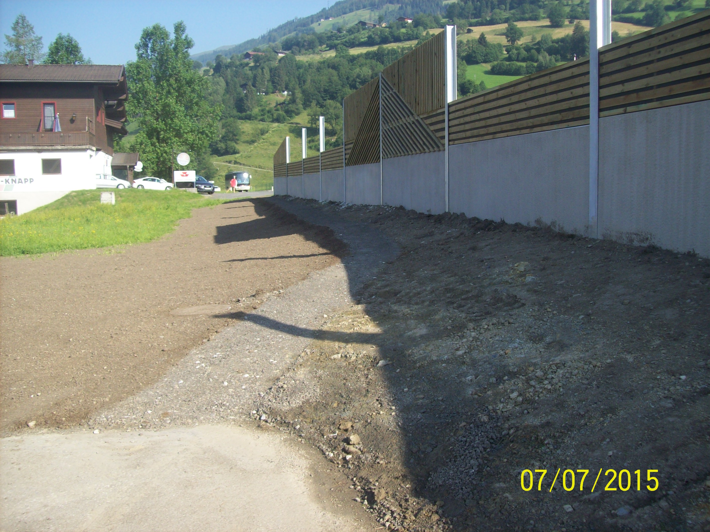 Lärmschutzwand an der B168 in Niedernsill - Civiele bouwkunde