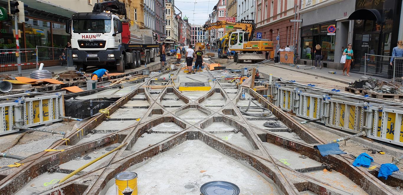 Straßenbau, Innsbruck - Wegen- en bruggenbouw